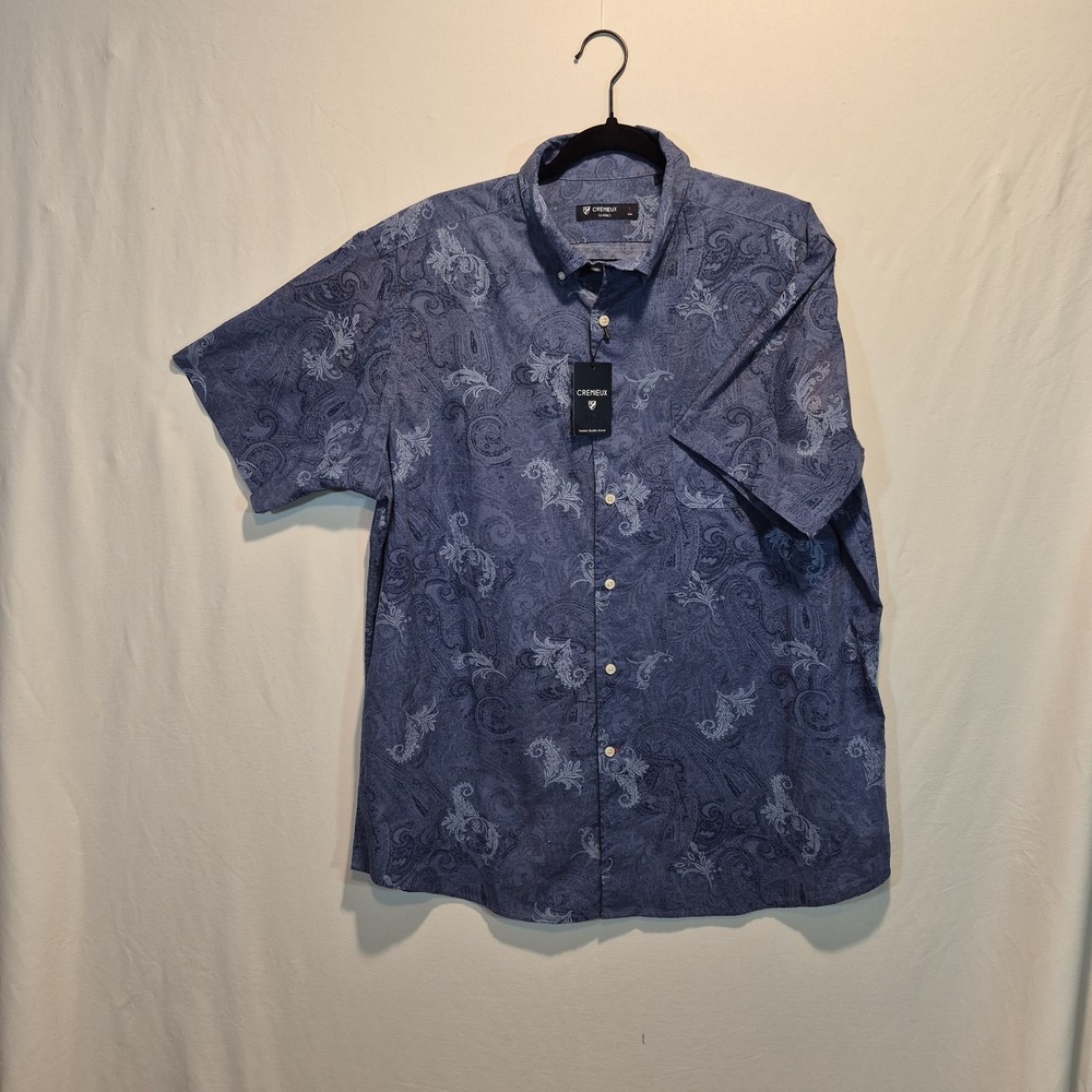 NWT Cremieux Classics L Mens Shirt Resortwear French Riviera Modern Preppy